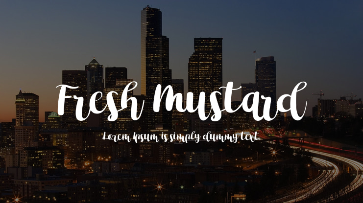 Fresh Mustard Font
