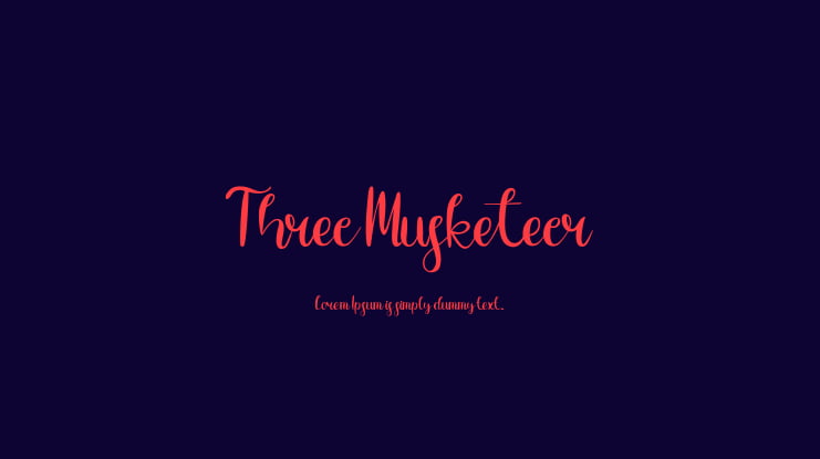 Three Musketeer Font