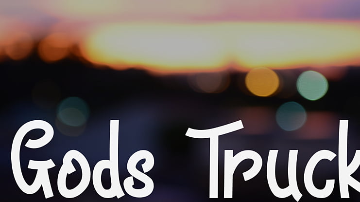 Gods Truck Font