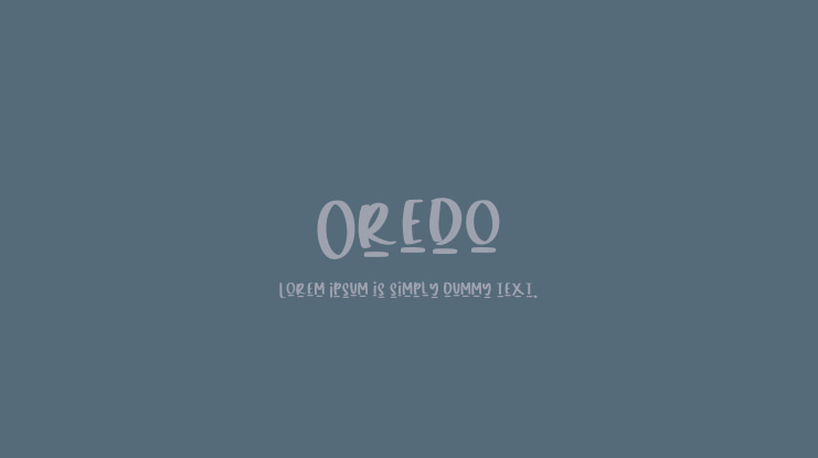 Oredo Font