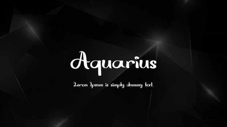 Aquarius Font