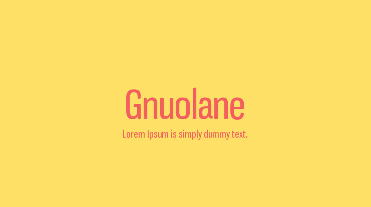 Gnuolane Font