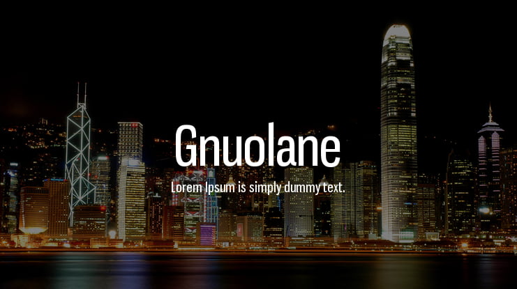 Gnuolane Font