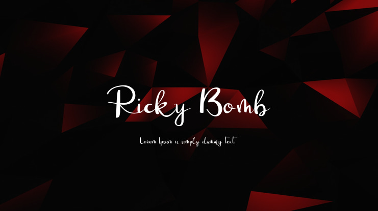 Ricky Bomb Font