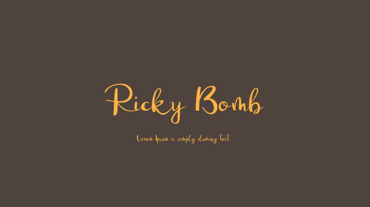 Ricky Bomb Font