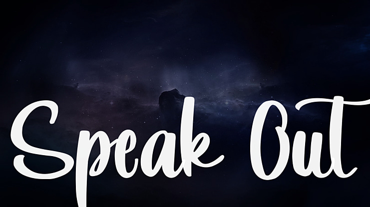 Speak Out Font