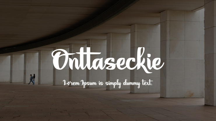 Onttaseckie Font