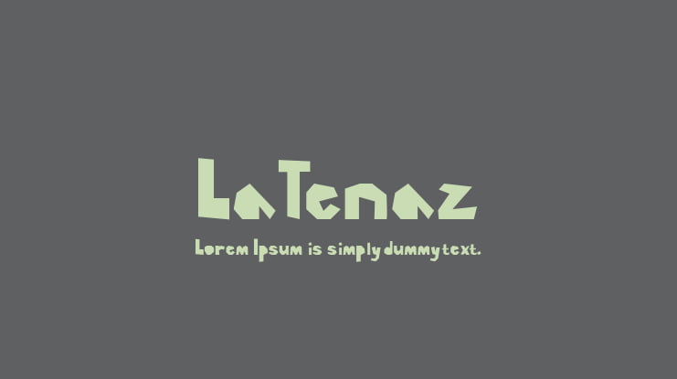 LaTenaz Font
