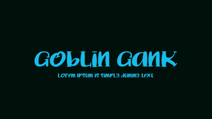 Goblin Gank Font