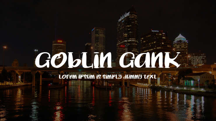 Goblin Gank Font