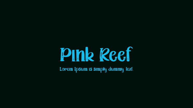 Pink Reef Font