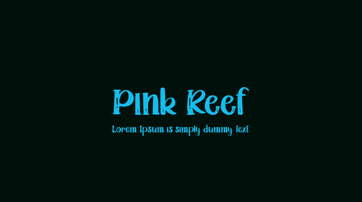 Pink Reef Font