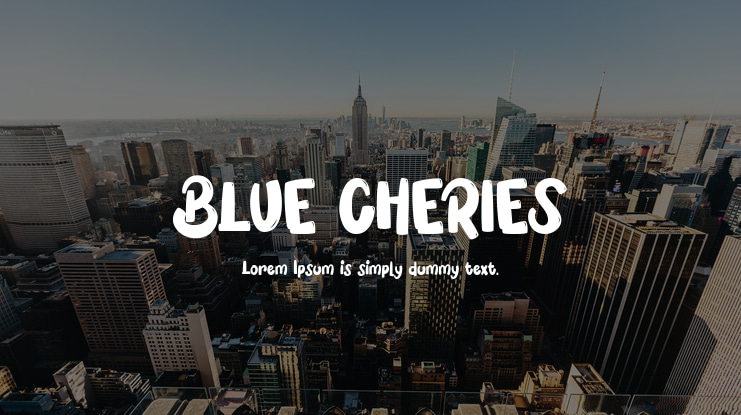 BLUE CHERIES Font