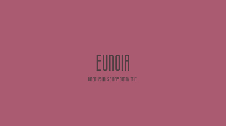 Eunoia Font