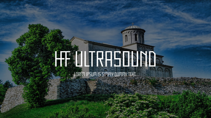 HFF Ultrasound Font