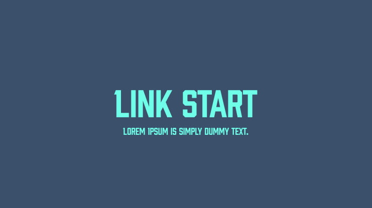 Link Start Font Family