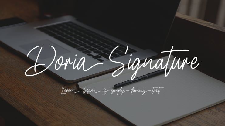 Doria Signature Font