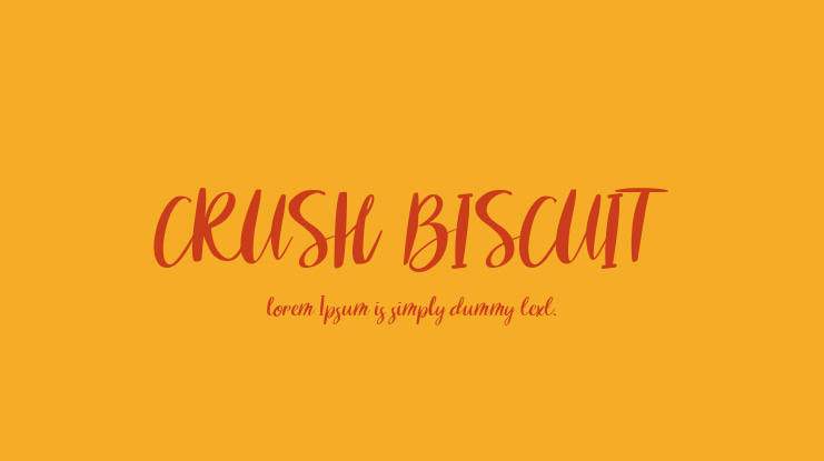 CRUSH BISCUIT Font