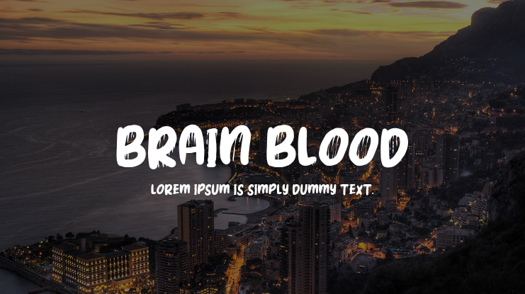Brain Blood Font