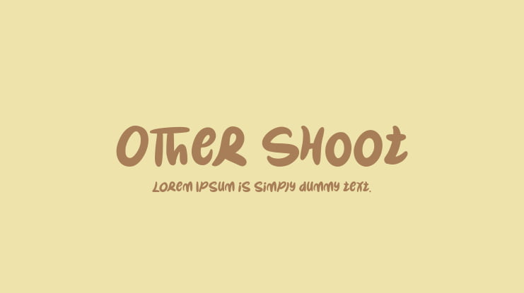 Other Shoot Font