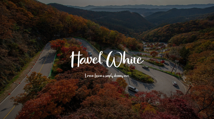 Havel White Font