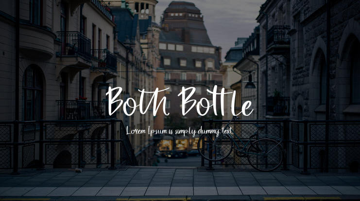 Both Bottle Font