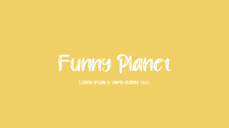 Funny Planet Font