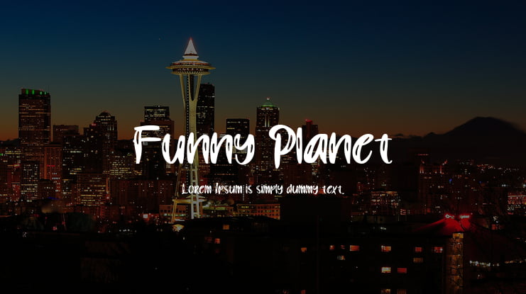 Funny Planet Font