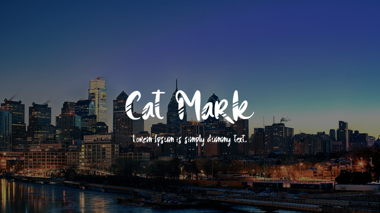 Cat Mark Font