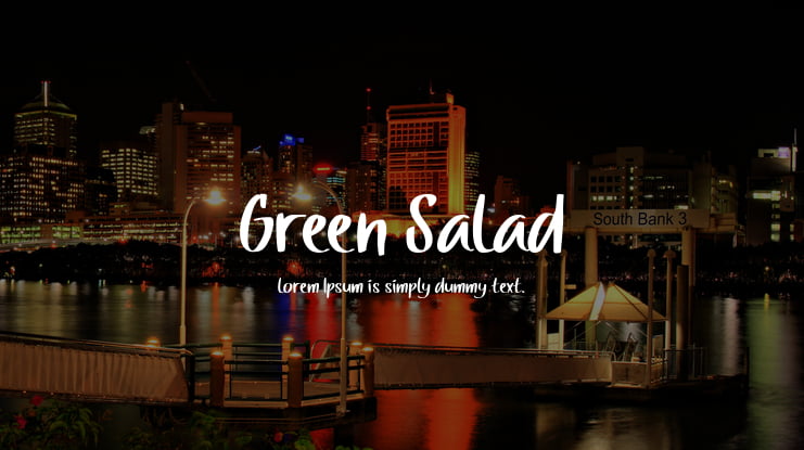 Green Salad Font