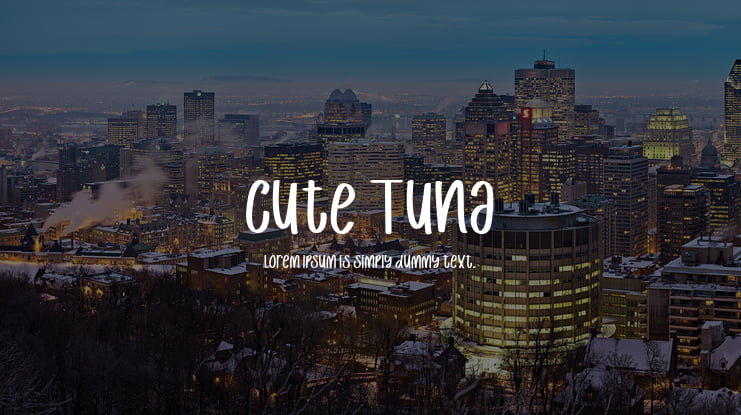 Cute Tuna Font
