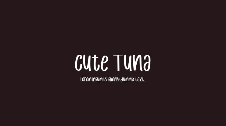 Cute Tuna Font