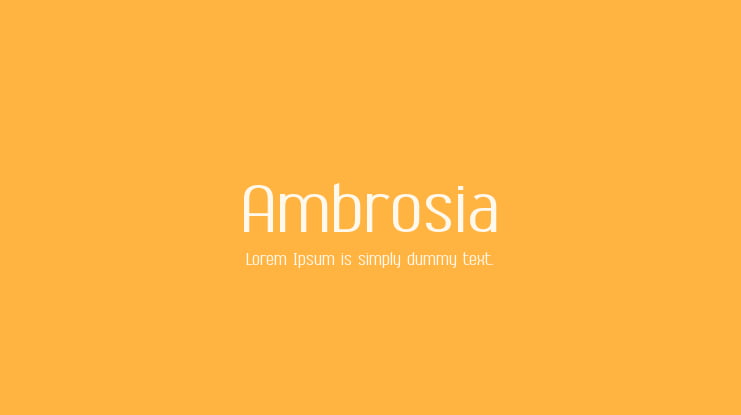 Ambrosia Font