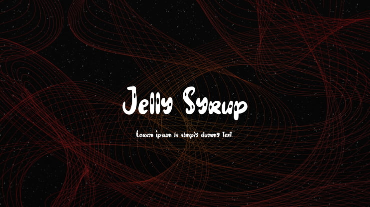 Jelly Syrup Font