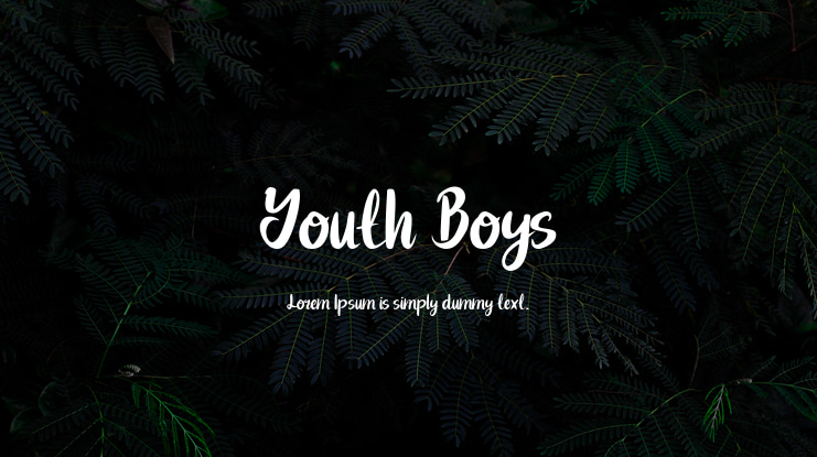 Youth Boys Font