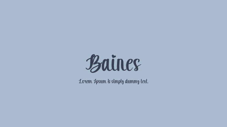 Baines Font