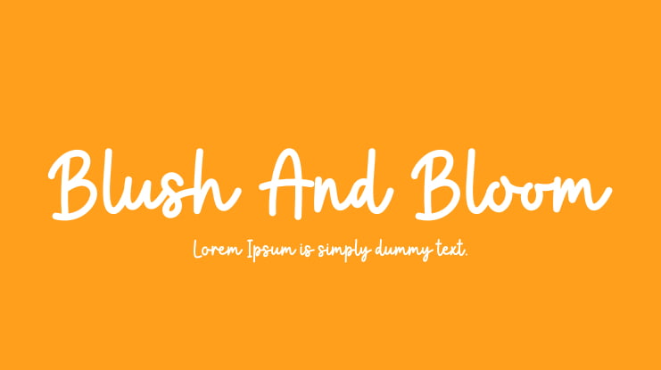 Blush And Bloom Font