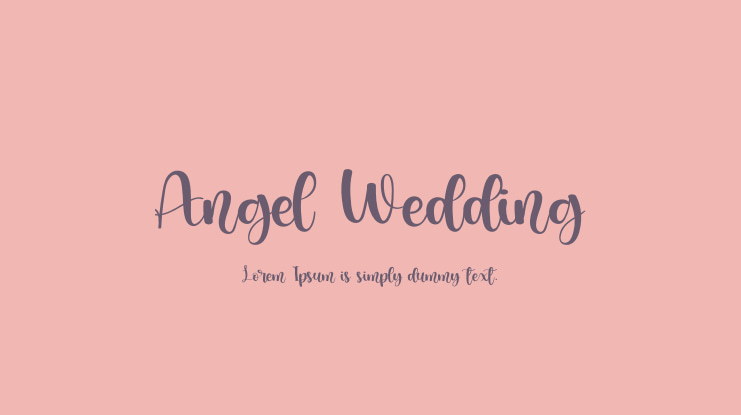 Angel Wedding Font