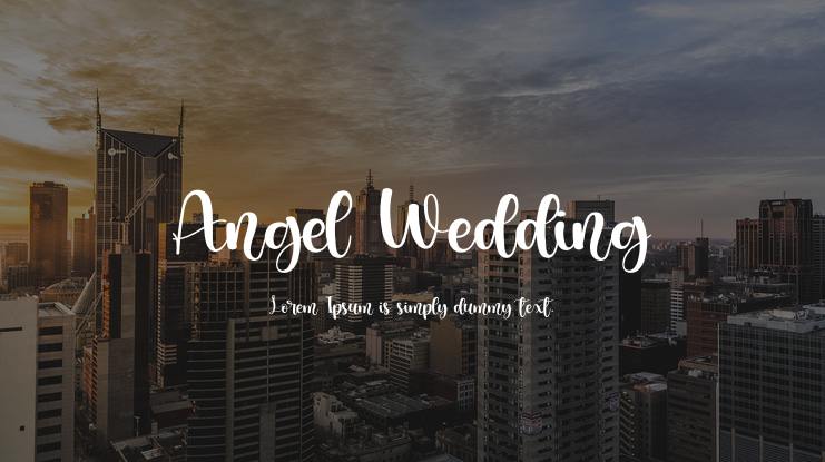 Angel Wedding Font