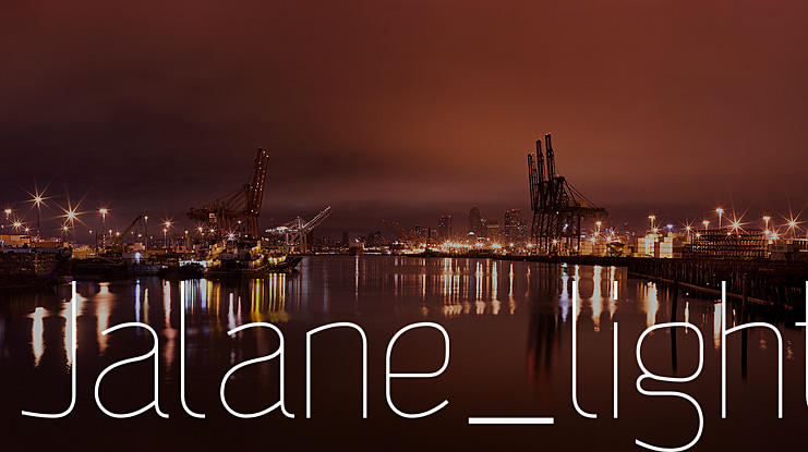 Jalane Light Font