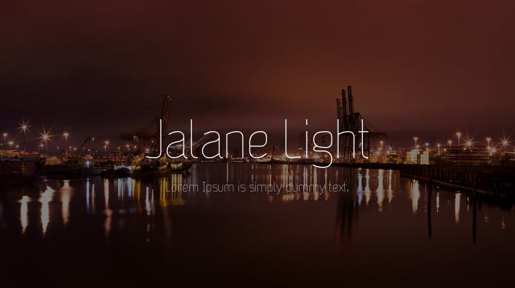 Jalane Light Font