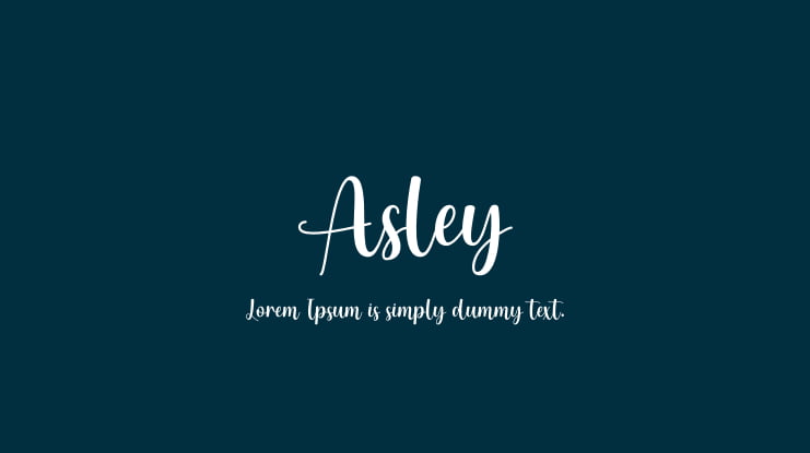 Asley Font Family