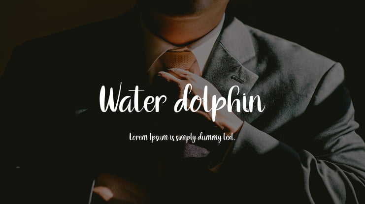 Water dolphin Font