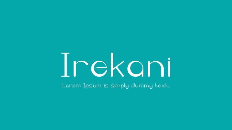 Irekani Font