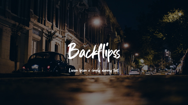 Backflipss Font