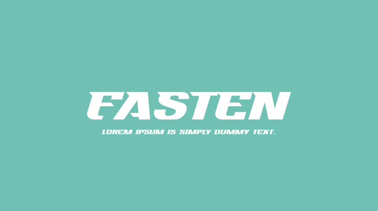 Fasten Font