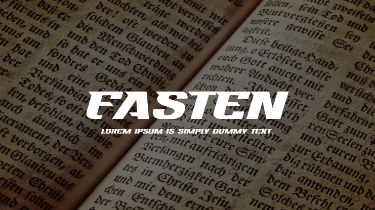 Fasten Font