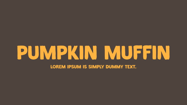 Pumpkin Muffin Font
