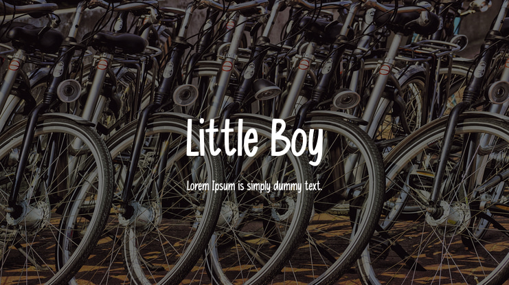 Little Boy Font