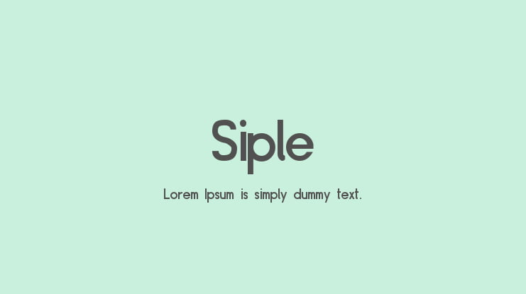 Siple Font Family